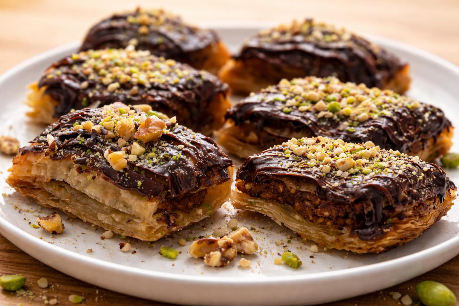 Baklava de Chocolate con Frutos Secos Mixtos